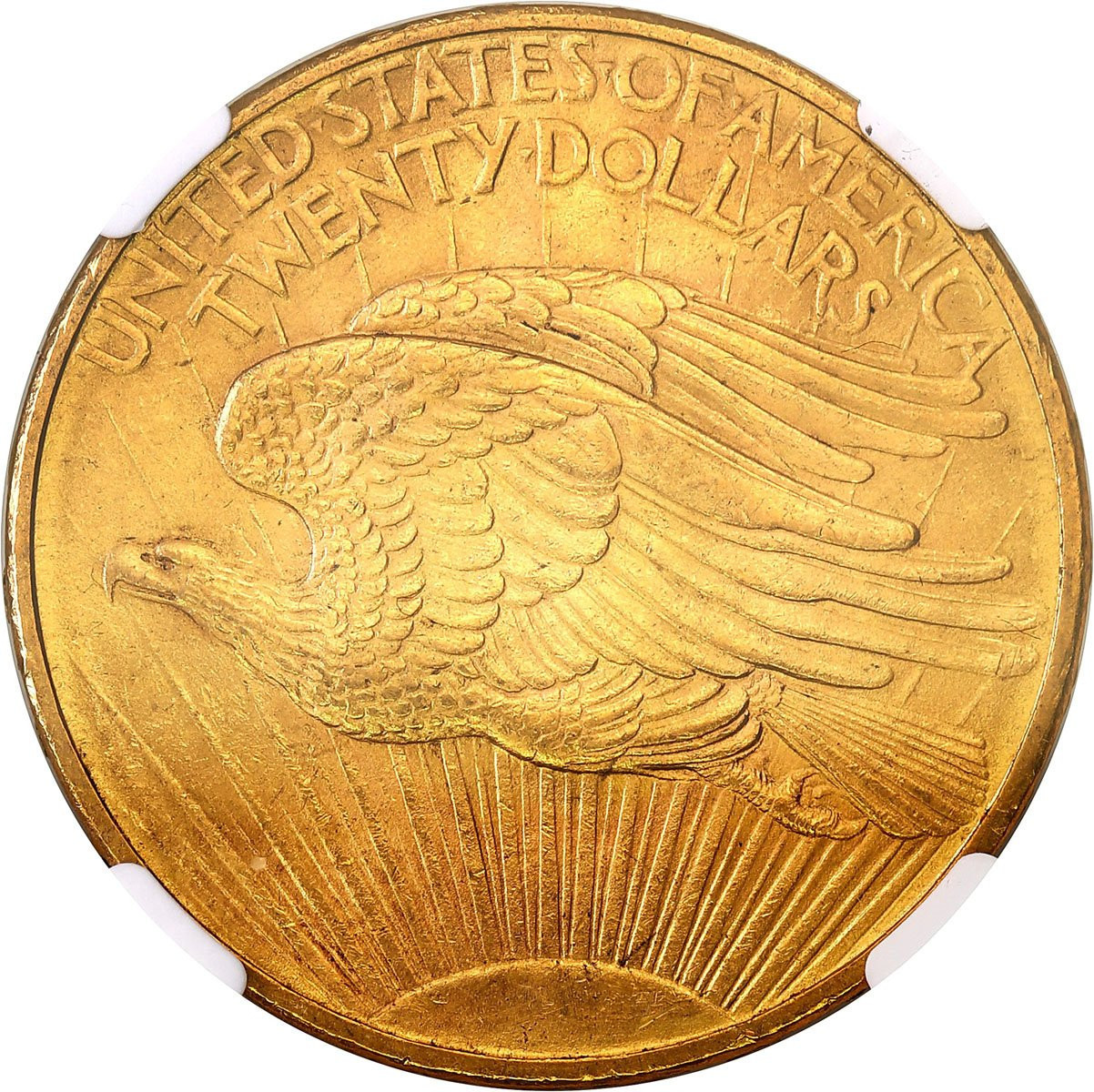 USA 20 dolarów 1908 no motto, Filadelfia, Saint Gaudens NGC MS63